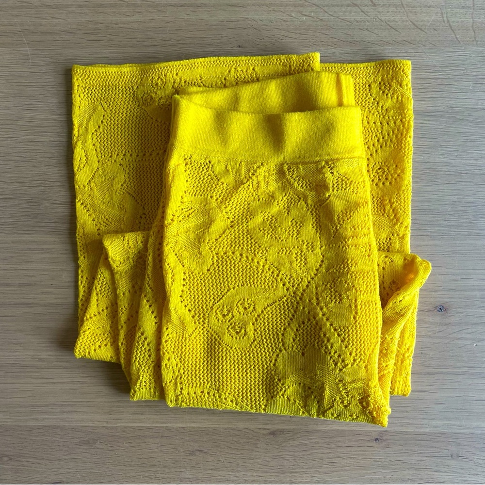 Misha & Puff yellow lace pants // Mango 🥭